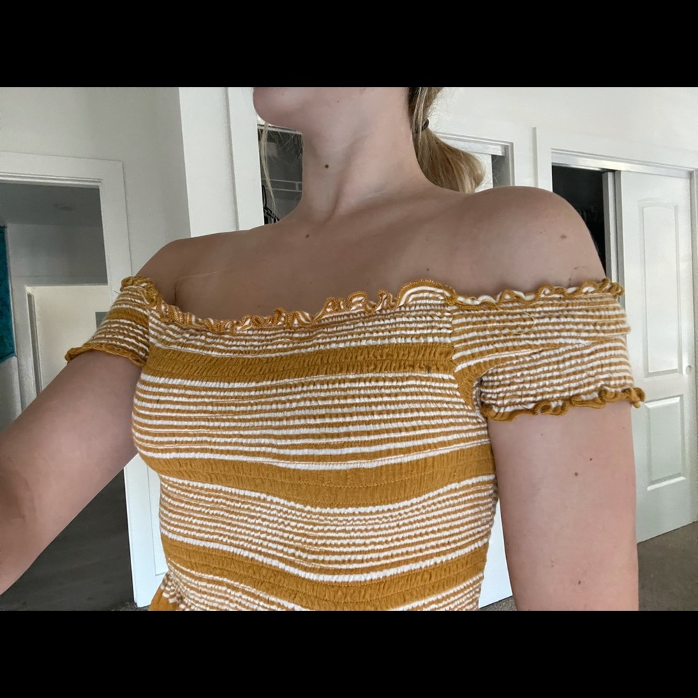Yellow Crop Top